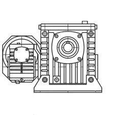 Цилиндро-червячные мотор-редукторы МЦЧ2-40/63, МЦЧ2-40/80